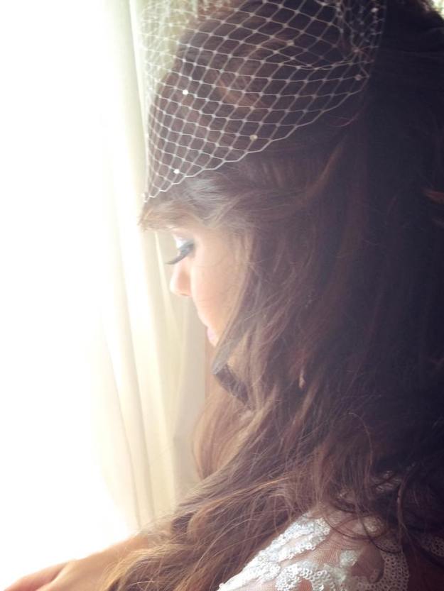 Picture I took of my sissy before she went down the aisle.